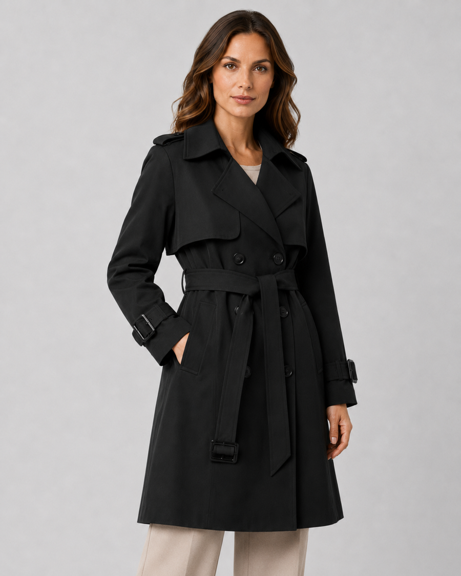 Women's Long Belted Trench Coat | Sandsend