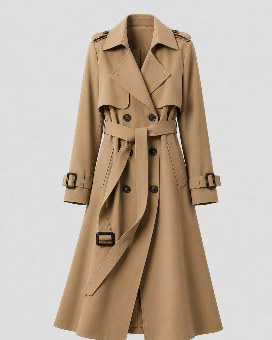 Women's Long Belted Trench Coat | Sandsend