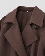 Manteau trench court à taille nouée pour femme | Staithes