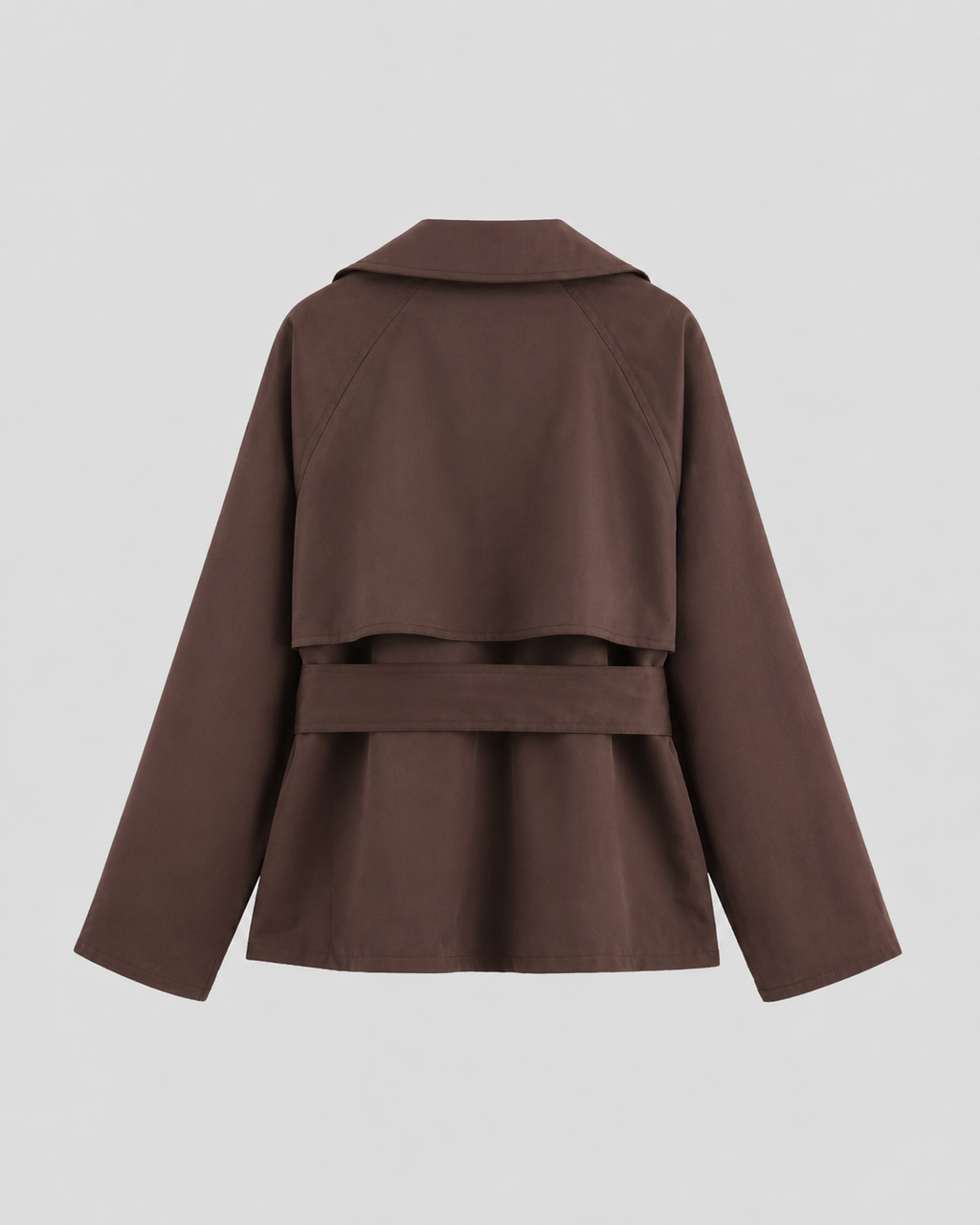 Manteau trench court à taille nouée pour femme | Staithes