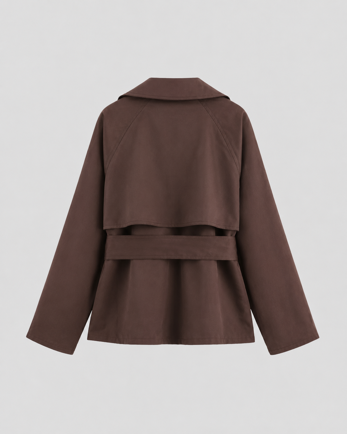 Manteau trench court à taille nouée pour femme | Staithes