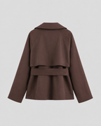Manteau trench court à taille nouée pour femme | Staithes