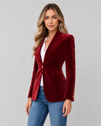 Women's Tailored Velvet Blazer | Hebden