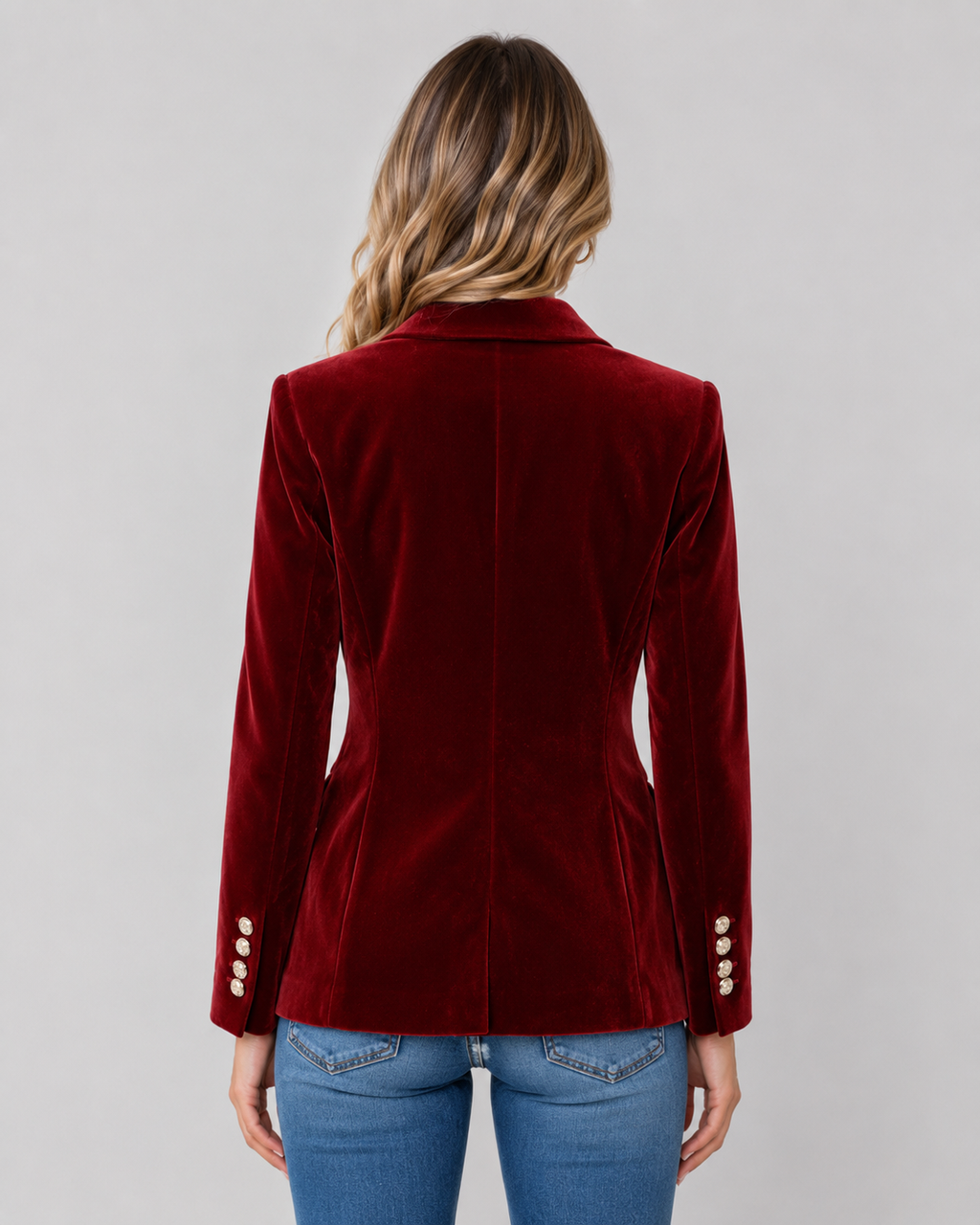 Women's Tailored Velvet Blazer | Hebden