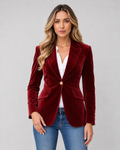 Women's Tailored Velvet Blazer | Hebden