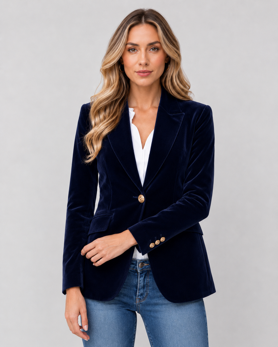 Women's Tailored Velvet Blazer | Hebden