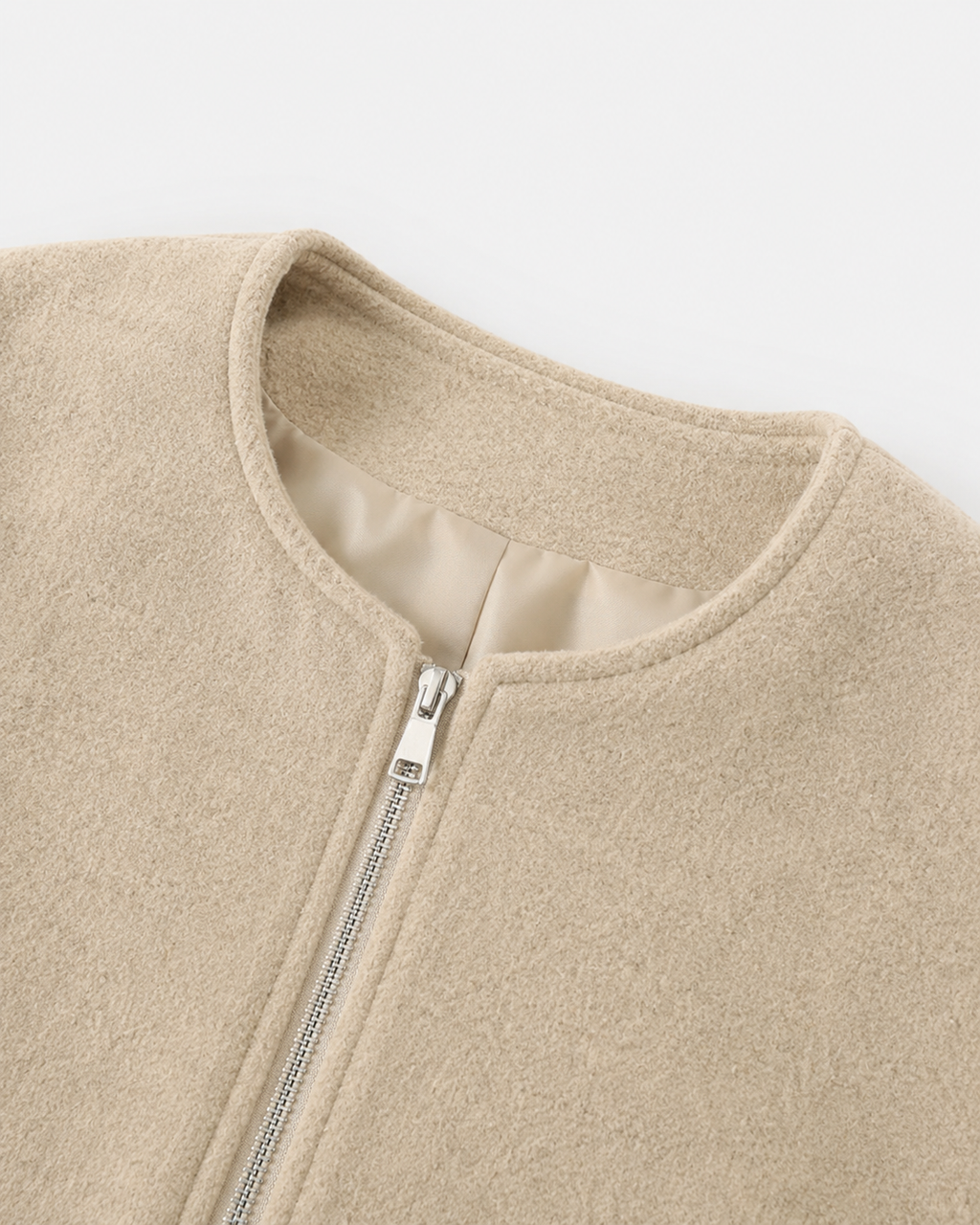 Blouson aviateur court en mélange de laine pour femme | Coxwold