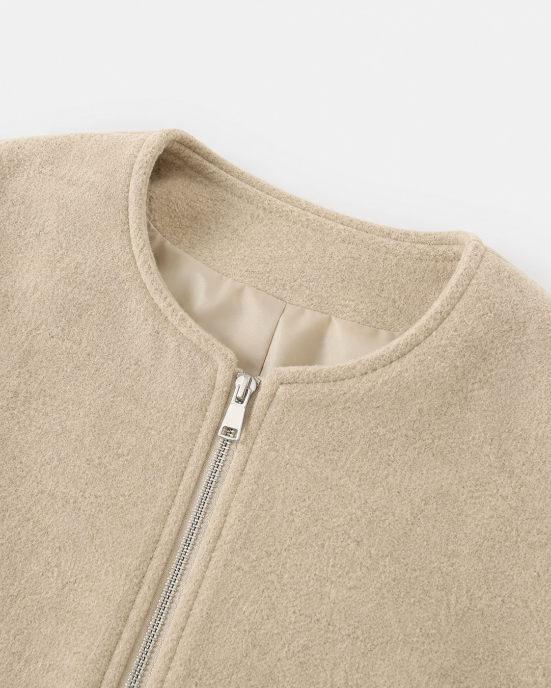 Blouson aviateur court en mélange de laine pour femme | Coxwold