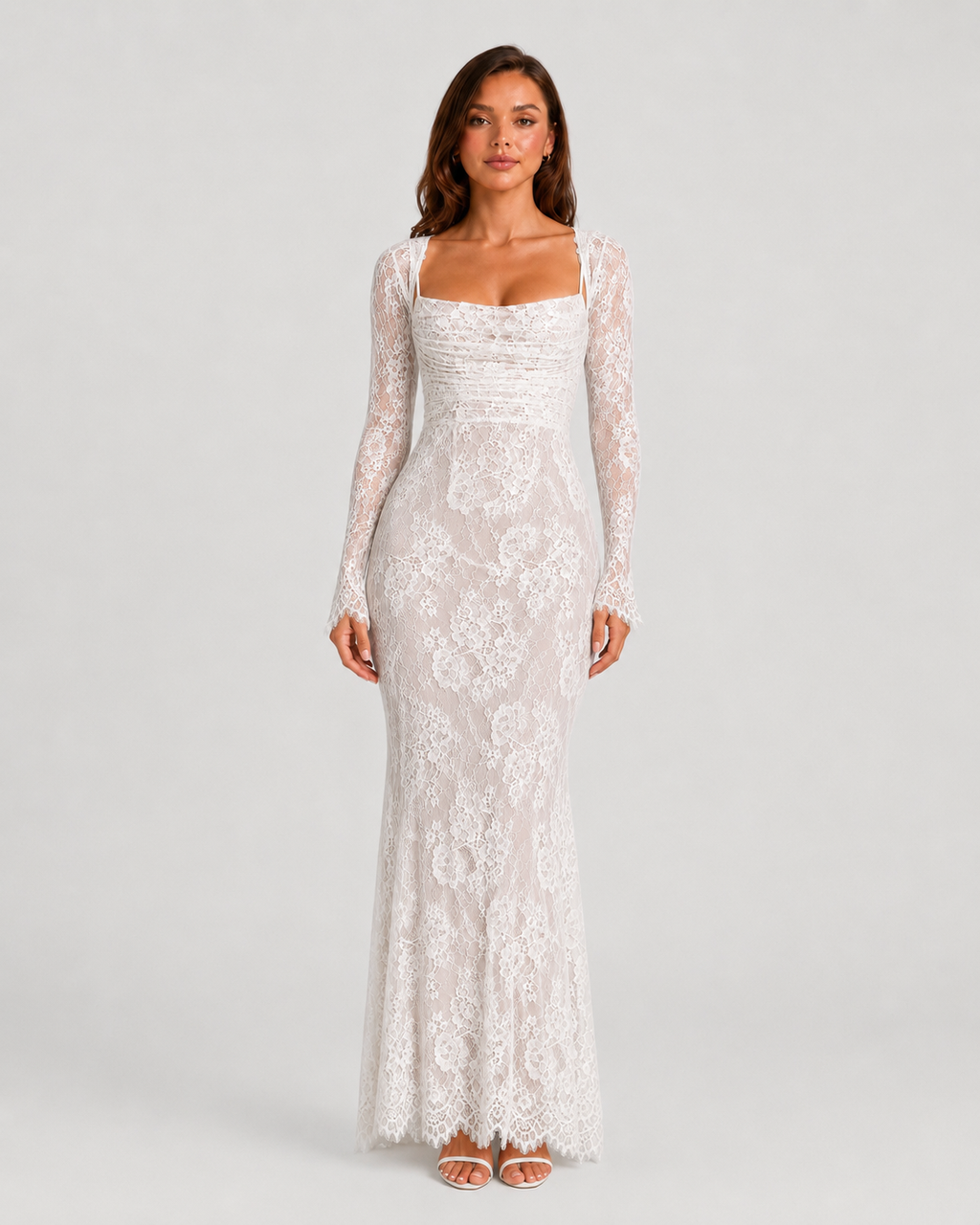 Women’s Corset Lace Maxi Dress