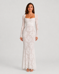 Women’s Corset Lace Maxi Dress
