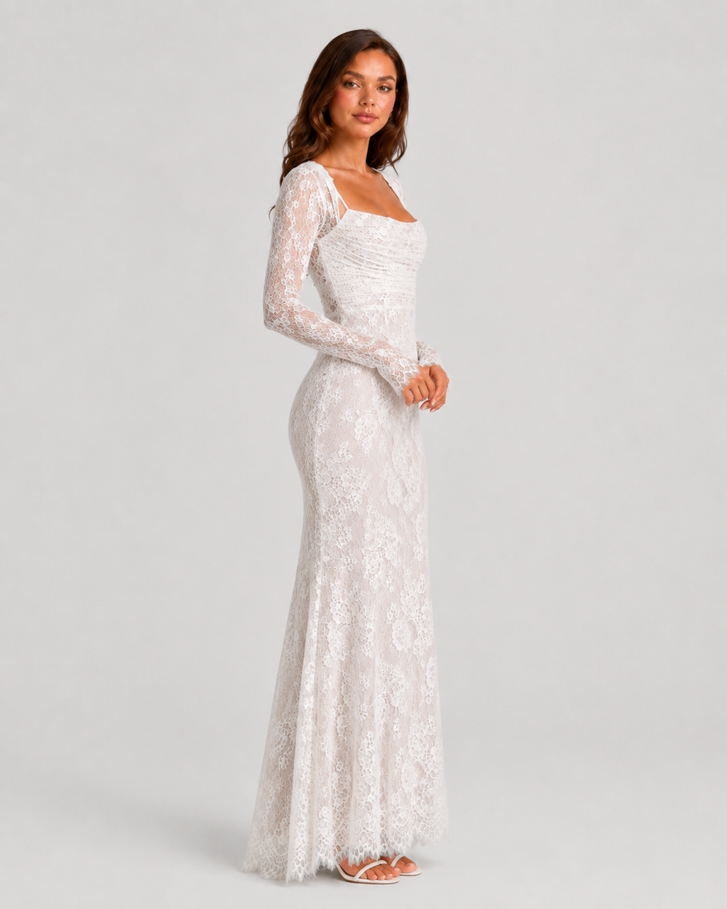 Women’s Corset Lace Maxi Dress