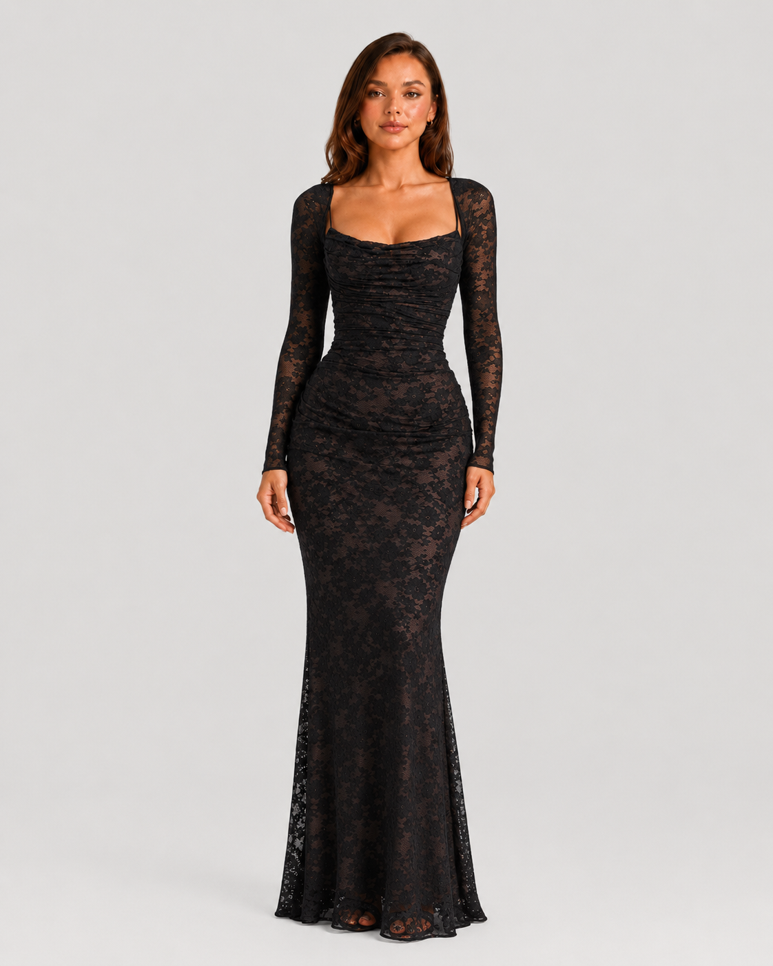 Women’s Corset Lace Maxi Dress