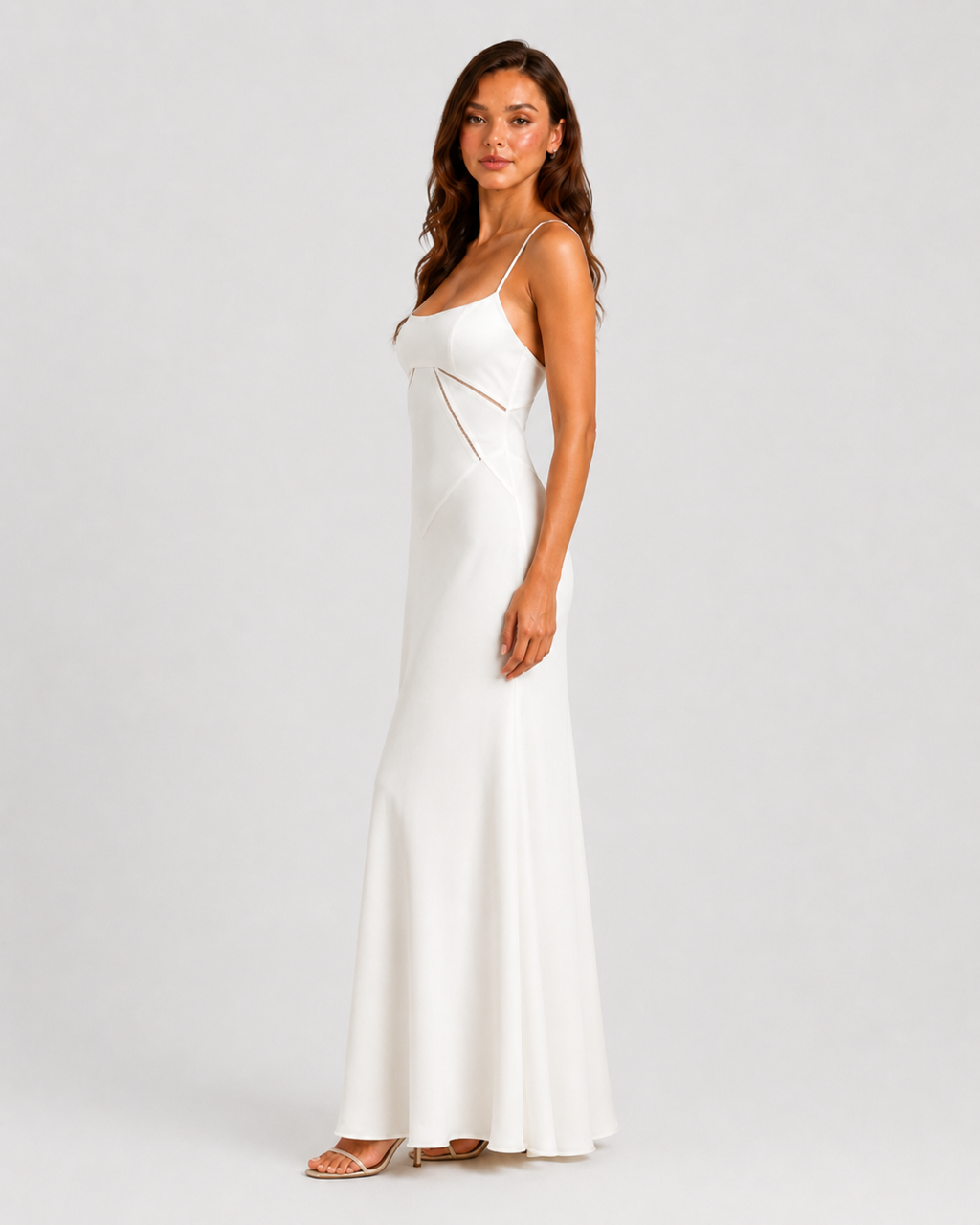 Women's Occasion Maxi Gown with Bustier Detail