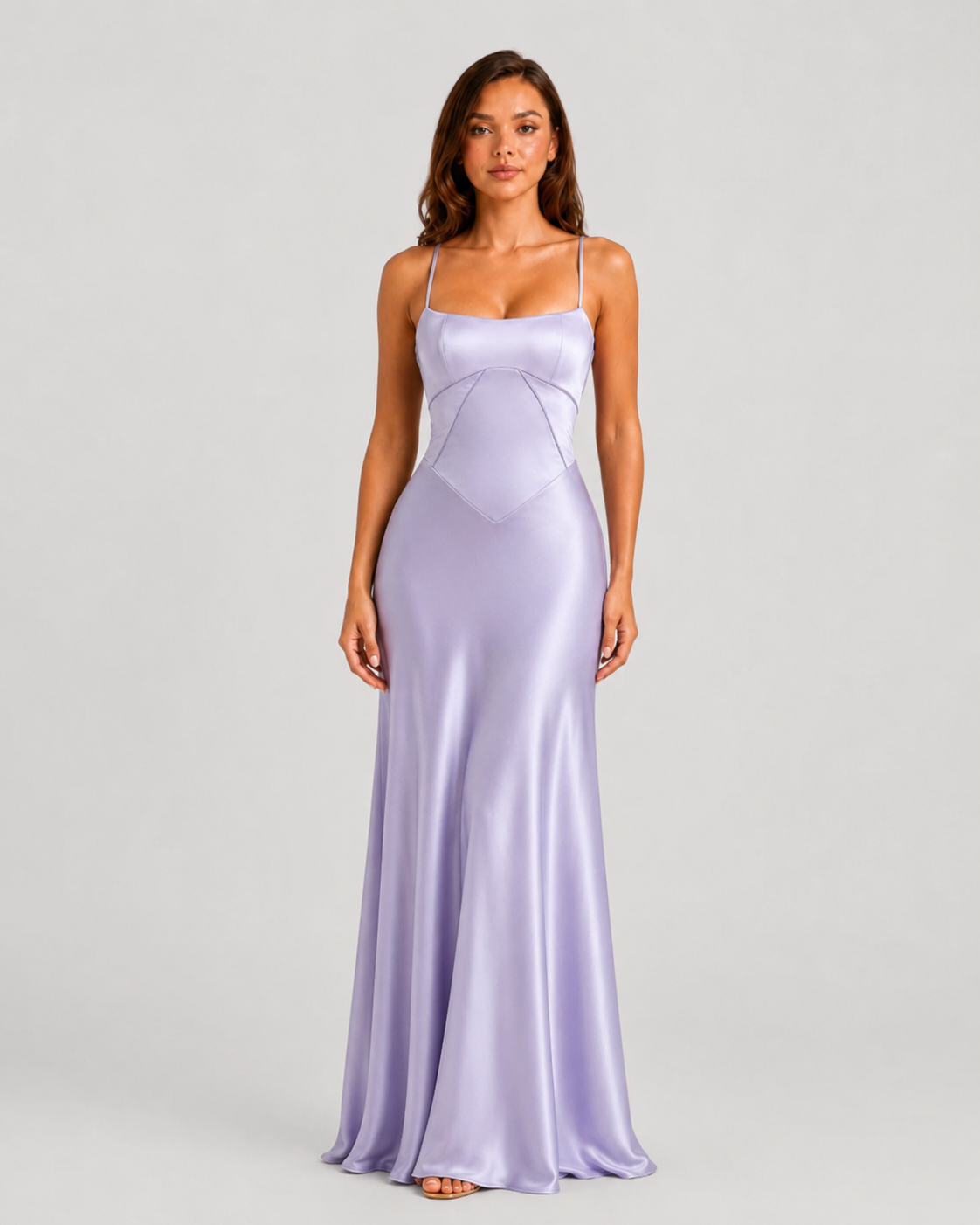 Women's Occasion Maxi Gown with Bustier Detail