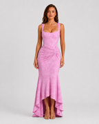 Women’s Ruched Waist Maxi Dress