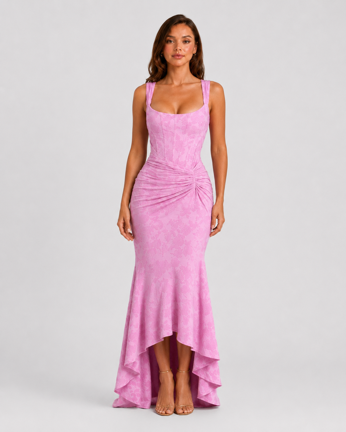 Women’s Ruched Waist Maxi Dress