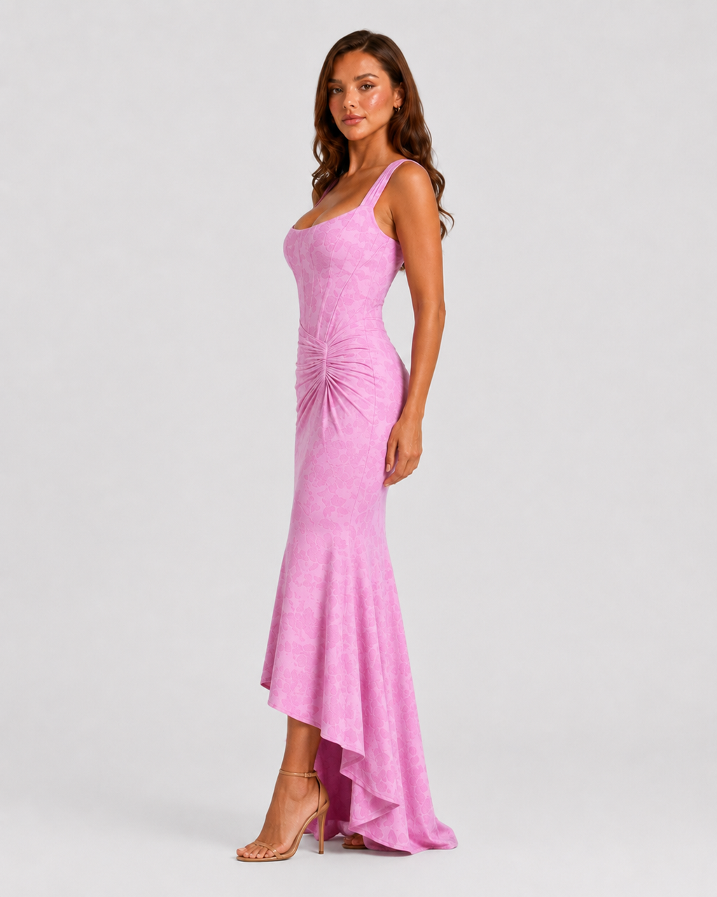 Women’s Ruched Waist Maxi Dress