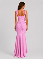 Women’s Ruched Waist Maxi Dress