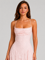 Women’s Textured Floral Maxi Dress