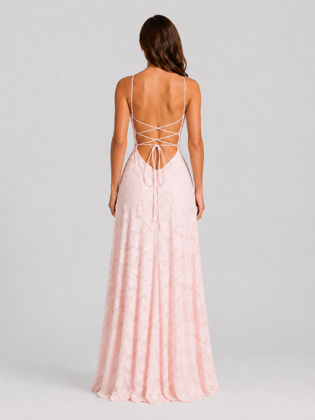 Women’s Textured Floral Maxi Dress