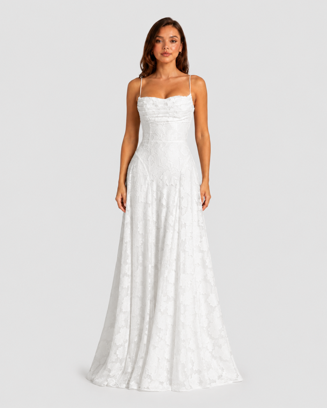 Women’s Textured Floral Maxi Dress