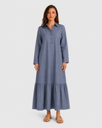 Women’s Tiered Maxi Shirt Dress