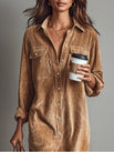 Elise | Soft Corduroy Dress