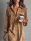 Elise | Soft Corduroy Dress