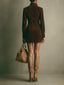 Harper | Suede Zip Mini Dress