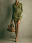 Harper | Suede Zip Mini Dress