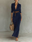 Aurelia | Belted Suede Dress