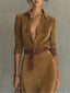 Aurelia | Belted Suede Dress