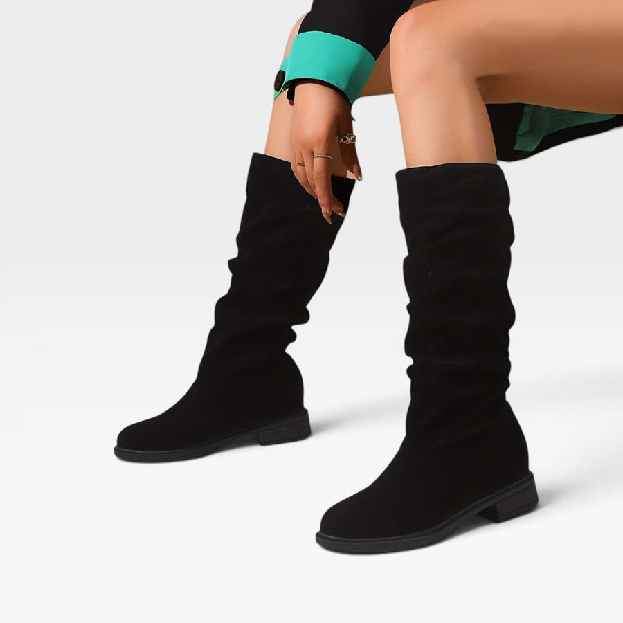 Women's Slouchy Knee-High Suede Boots — view 2