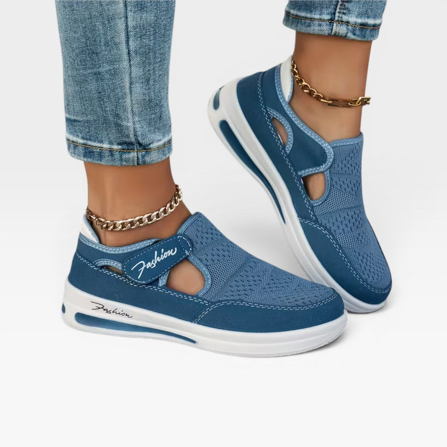 Women's Velcro Platform Walking Trainers — view 5
