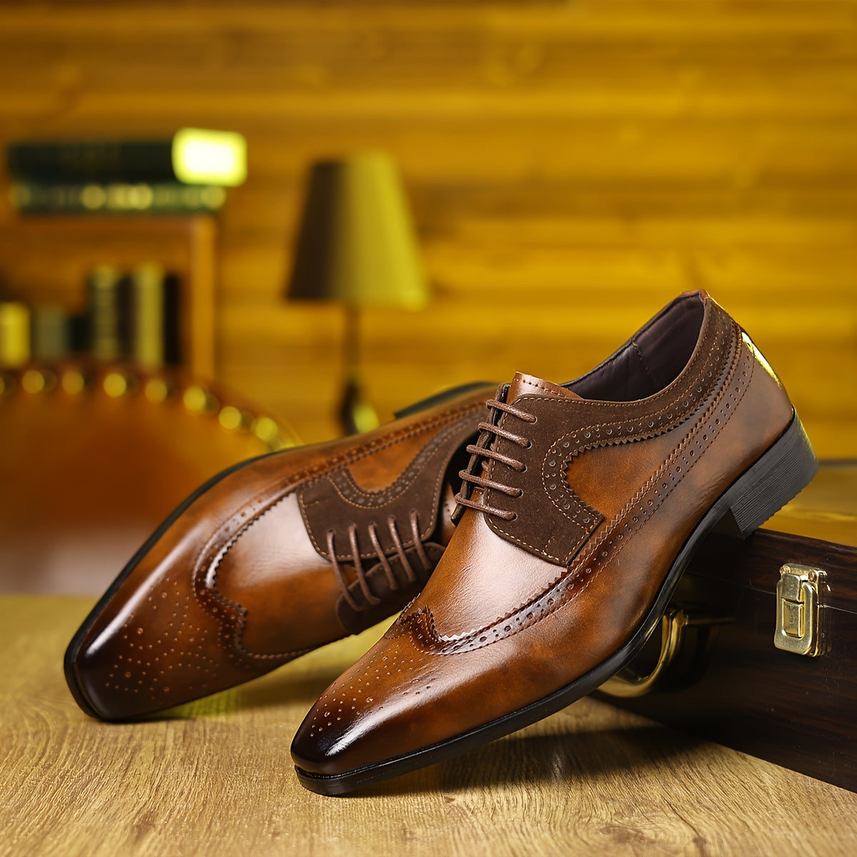 Men's Leather Oxford Shoes – Bargemon