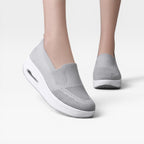 Women's Mesh Platform Trainers with Air Cushion Sole — view 14
