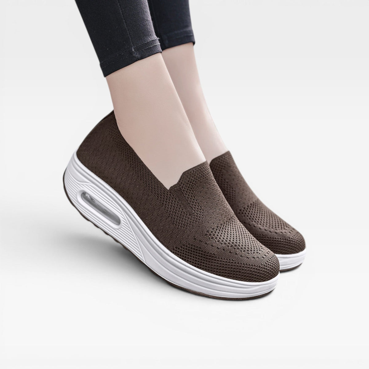 Women's Mesh Platform Trainers with Air Cushion Sole — view 12