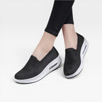 Women's Mesh Platform Trainers with Air Cushion Sole — view 5