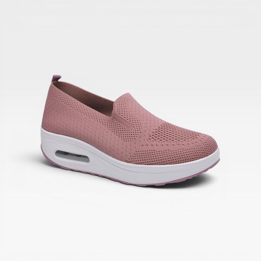 Women's Mesh Platform Trainers with Air Cushion Sole — view 6