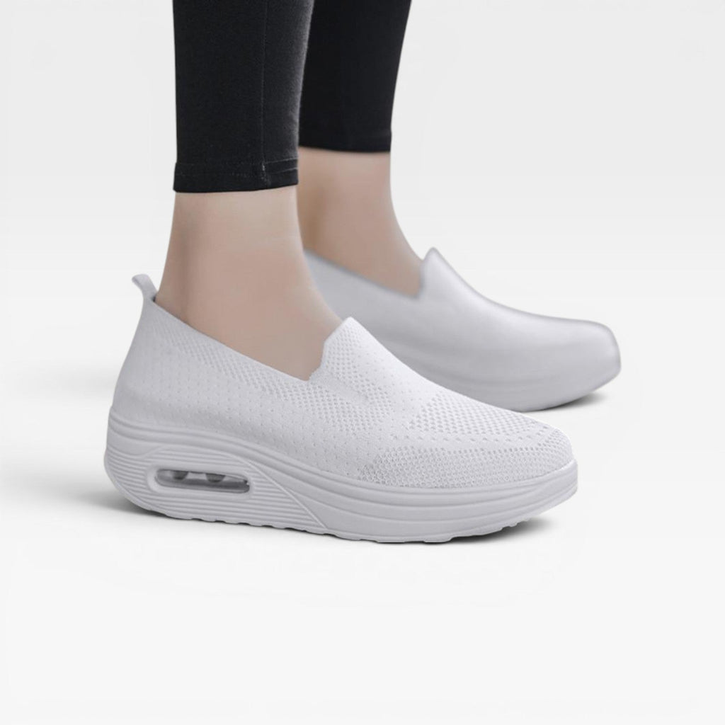 Women's Mesh Platform Trainers with Air Cushion Sole — view 16