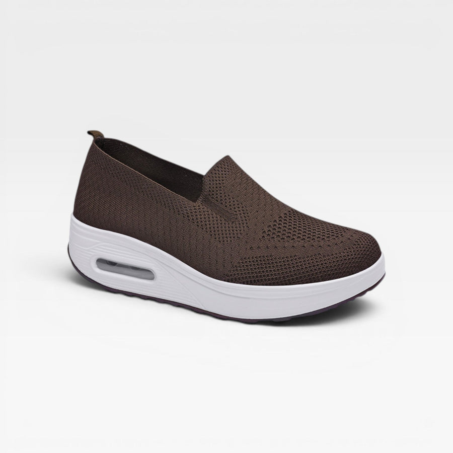 Women's Mesh Platform Trainers with Air Cushion Sole — view 11