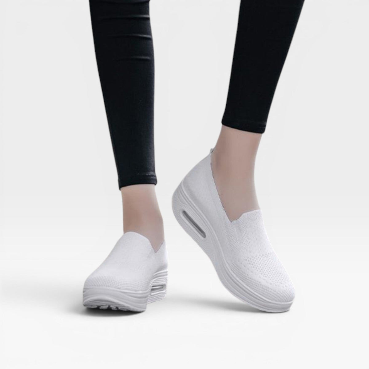 Women's Mesh Platform Trainers with Air Cushion Sole — view 17