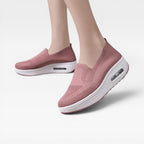 Women's Mesh Platform Trainers with Air Cushion Sole — view 8
