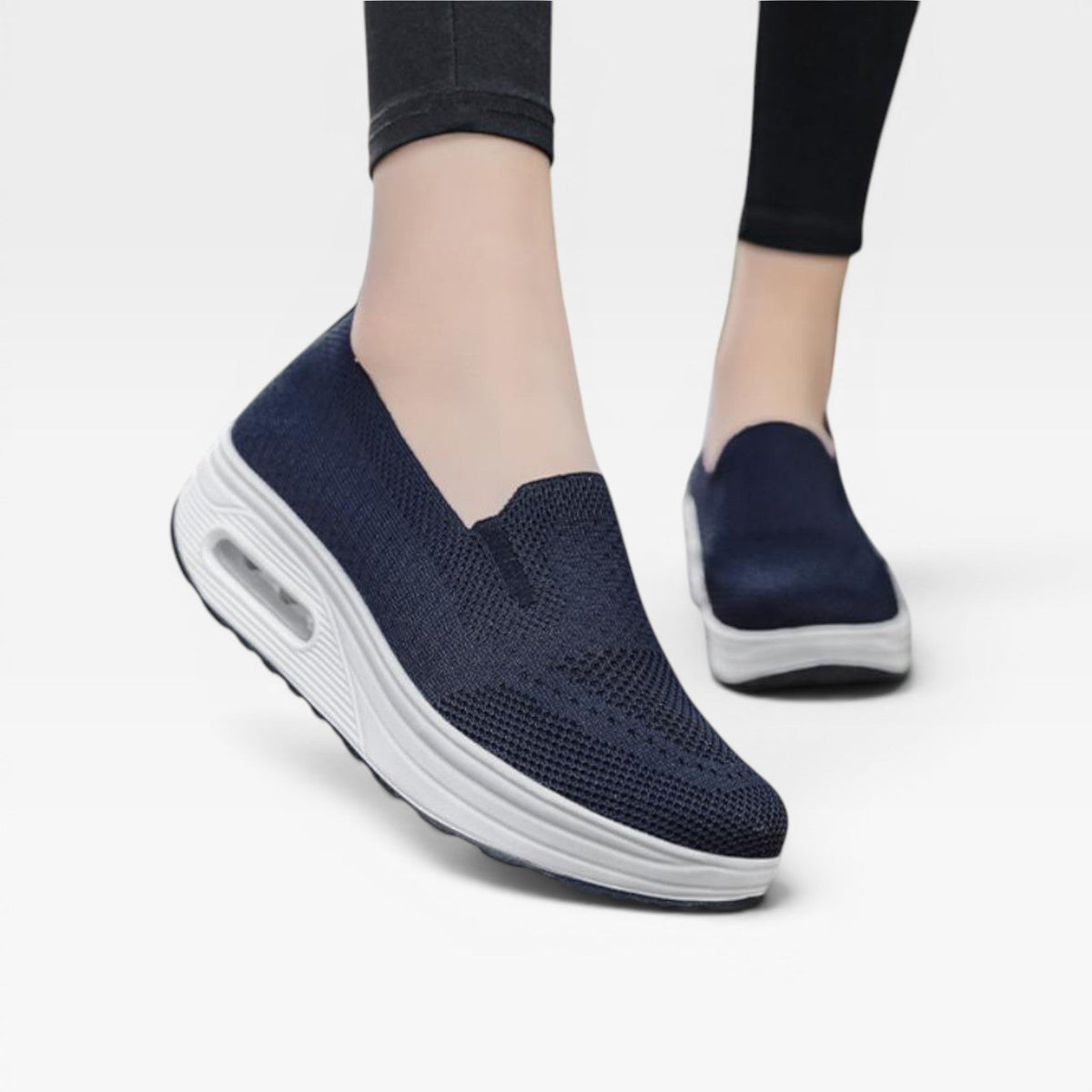 Women's Mesh Platform Trainers with Air Cushion Sole — view 10