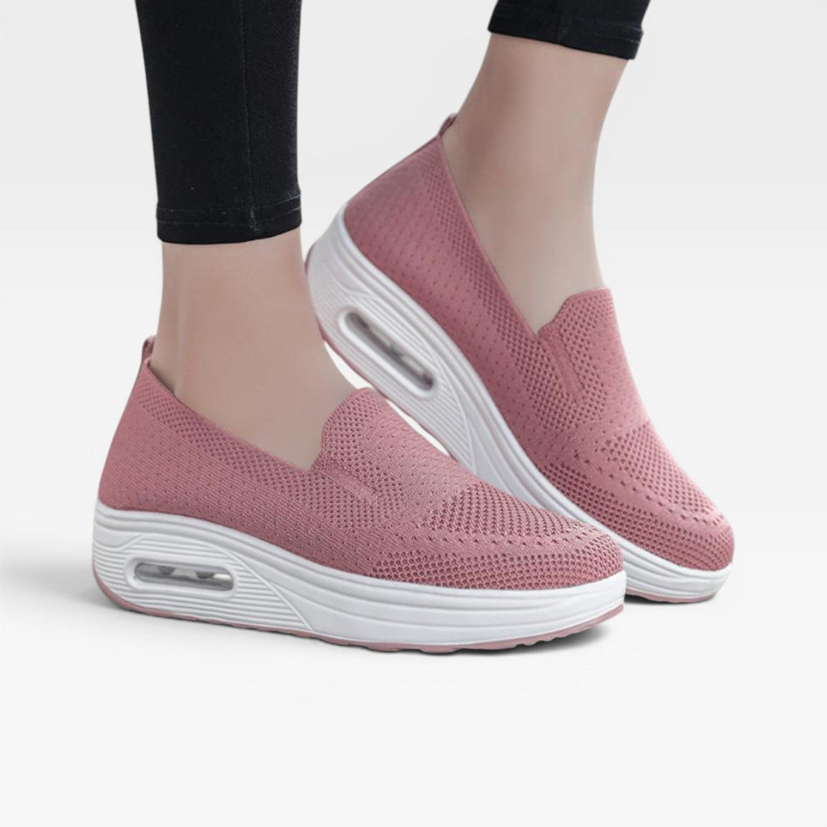 Women's Mesh Platform Trainers with Air Cushion Sole — view 7