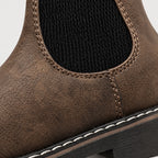 Men's Leather Chelsea Boots in Brown | Wookey – detail view