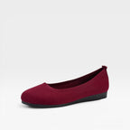 Women's Knitted Ballet Flats with Padded Sole — view 12