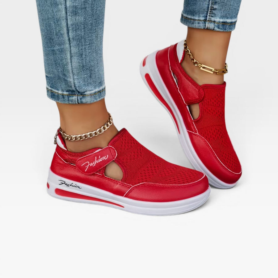 Women's Velcro Platform Walking Trainers — view 11