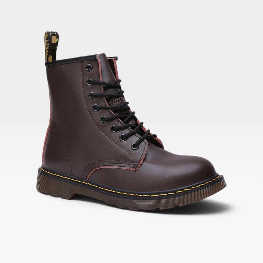 Women's High Lace-Up Leather Combat Boots — view 11