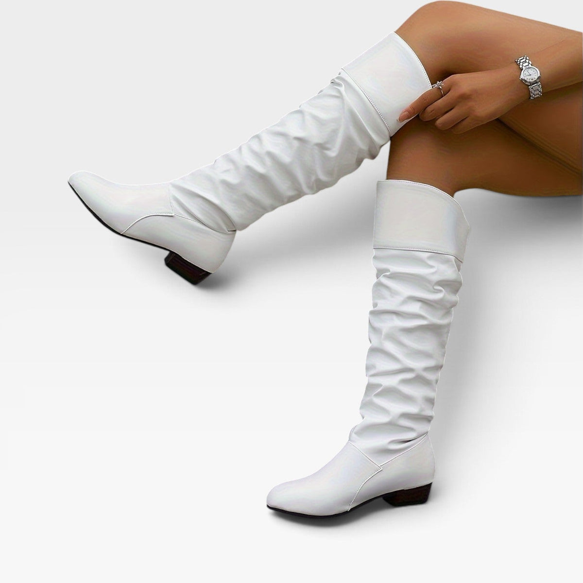 Women's Knee-High Boots with Warm Lining — view 2
